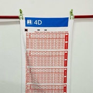 4D TOWEL double sided 100cm X 50cm Polyester cotton mix 