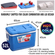 Zooey COOLER BOX Polar Ice Box Chest Insulated Cooler Ice Box Large 52 Liter Plain Lid