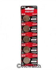 ถ่านกระดุม Maxell CR2025 / 2025 1 แผง 5 ก้อน
