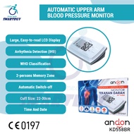 Andon KD-558BR Automatic Upper Arm Blood Pressure Monitor | Digital BP Machine | Blood Pressure Chec