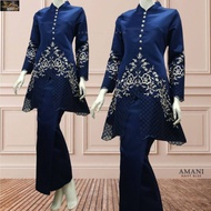 AMANI JUWETA KURUNG MODERN BAJU NIKAH BERTUNANG EXCLUSIVE LACE DUCHESS SATIN