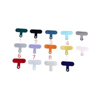 TPU Mobile Phone Phone Case Messenger Lanyard Color Gasket Anti-Lost Clip Patch Multicolor One-Piece