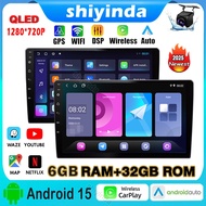 [6GB RAM+32G QLED ]9/10 inch Android Player 2DIN Car Radio Multimidia Video Player Support FM/GPS/Wi