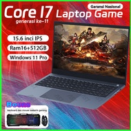 laptop baru gaming Intel® Core i7 11th RAM16g+512GB SSD 15.6" IPS Layer+Garansi 1 tahun