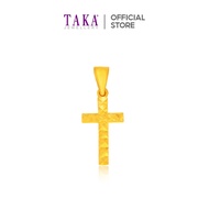 TAKA Jewellery 916 Gold Cross Pendant