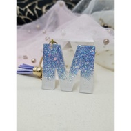 "M" - Handmade Alphabet keychain | Personalized Gift for friends teacher colleague