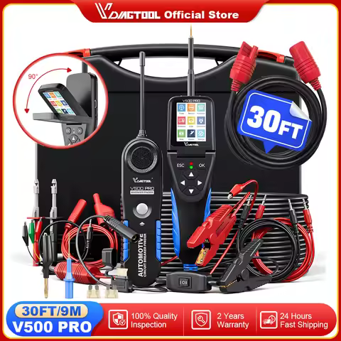 2025 VDIAGTOOL V500PRO 9V-30V Power Probe Tools Car Circuit Tester with Multimeter/Oscilloscope/Rela