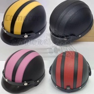 CT Kura Kura Topi Keledar Kulit Setengah Muka Helmet Motorsikal Steng Helmet dengan BKP Visor