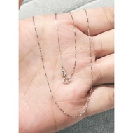 18k Saudi  White Gold(Necklace) AU750