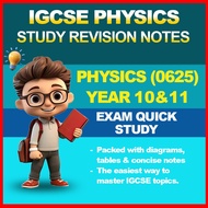 IGCSE Physics (0625) Notes | Year 10 & 11 | Quick Study | Email Delivery
