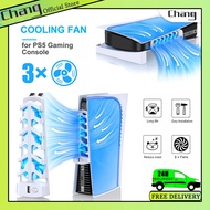 (SG 24H Delivery)PS5 Cooling Fan Efficient Cooling System &amp;LED Light for Playstation 5 Accessories