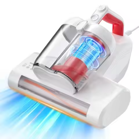 Mattress Vacuum Cleaner 16Kpa 600W Bed Vacuum Cleaner with 253.7nm UV-C Light and Heating Tech and 4