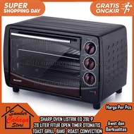 Sharp EO 28 P Electric Oven Black 28L 1500W Grill Toast Bake Roast Convection Open Electric Electric