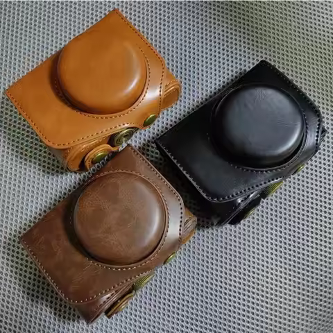Pu Leather Camera Case Bag For Canon Powershot G7X G7X II G7X2 G7XIII G7X III SX700 SX710 SX720 SX73