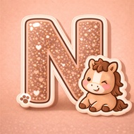 Letter keychain with model name, meaningful 8-3 gift, 2-sided glossy mica material with hanger