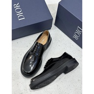 Dior Carlo Carlo Derby Shoes Men Lace-Up Leather Shoes Formal Leather Shoes Casual Shoes