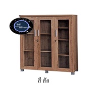 ตู้อเนกประสงค์กระจก FL357 (w:120*D:40*H:128cm)