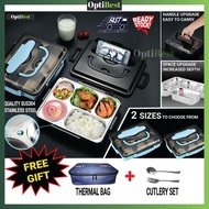 OPTIBEST Upgrade Lunch Box 304 Stainless Steel Lunch Box Thermos Lunch Box Insulated Lunch Box Therm