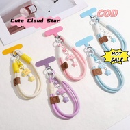3D Clouds Star Anti-Drop Wrist Strap Colorful Phone Case Keychain Camera Chain Trendy Ph Accessory p