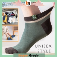 MATA BG / KK29 Plain Socks with Short Patterns Below the Ankle unisex fashion Ankle Socks Plain Shor