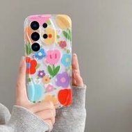 1pc Super Beautiful Colorful Tulip Flower Cream Texture Soft Shell [Follow Store For Free Silicone S