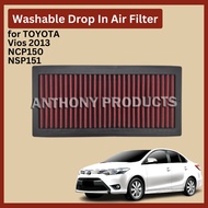 Toyota Vios NCP150 NSP151 Mitsubishi Mirage Drop In Air Filter High Performance Filter