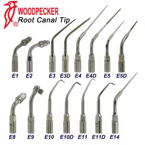 Woodpecker Dental Ultrasonic Scaler Tips Endodontics Root Canal E1 E2 E3 E3D E4 E4D E5D E8 E9 E10 E1