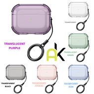 AK Protective Case Airpods 4/4ANC/3/2/1 Soft Shockproof Clear TPU For Pro 2 1