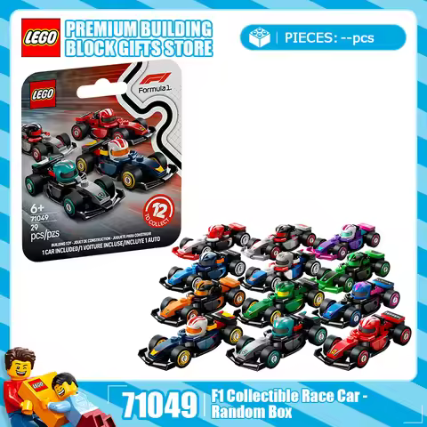 Lego Block Drawing Fun 71049 F1 Racing: Randomly send a blind box gift for children and boys to asse