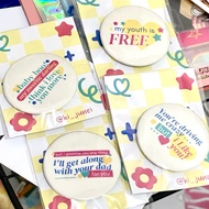 Keychain Button pin lyrics boynextdoor (fanmerch)