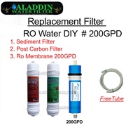 RO Water DIY #200GPD / RO Pure Water Without Pump  Can use for Water Dispenser or Aquarium water fil