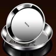 Ready Stock spot316 stainless steel Disc Plate Flat Base Cake Plate Household Steaming Plate Round D