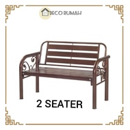2seater metal bench chair/garden chair/out doors bench chair