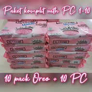 Oreo x blackpink full set limited edition PC black pink oreo exclusive picture card inside complete 