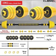 MIDEOFU Spotdumbbell 10 KG barbell set fitness gym equipment dumbbell barbell 2 in 1