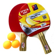 Genuine Spock Genuine Table Tennis Racket Table Tennis Finished Racket Double Racket 2 Beginners Ver