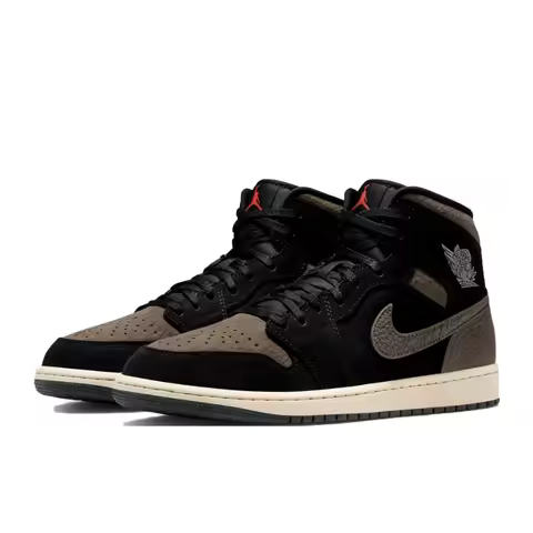 Nike Air Jordan 1 Mid Retro Basketball Shoes for Men - Comfortable, Slip-Resistant, Durable, Cushion