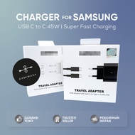 SAMSUNG 45 WATT TYPE C TO TYPE C SUPER FAST CHARGING CHARGER