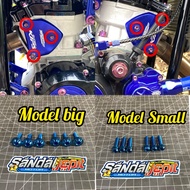 NINJA TITANIUM KIPS CAP BOLT SUPER KIPS CAP TITANIUM BOLT NINJA R RR SS KIPS COVER TITANIUM BOLT NIN