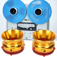 1 Pair Nab Hub Adapters, Reel to Reel Tape Nab Hub Adapter, 10 Inch Aluminium Nab Hub Adapter for St
