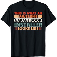 Funny Awesome Garage Door Installer Garage Door Technician T-Shirt Mans