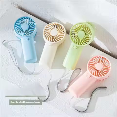 Portable Handheld Fan Pocket Fan Creative Mini Fan Hand-held Fan Lightweight Mini Air Coolers USB Co