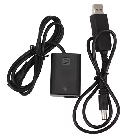 Np-Fw50 Dummy Battery W/Dc Power Bank (5V 2A) Usb Adapter For Sony A7R, A7, A7S, A7S Ii, A5000, A510