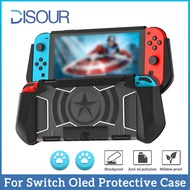 DISOUR New For Nintendo Switch OLED Protective Case For Nintendo Switch OLED Cover Switch OLED TPU PC Gaming Protective Shell Switch OLED Accessories