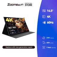 Zoomed-In 14.5''Portable Monitor for latop ,4K FHD 60HZ Laptop Monitor Screen,USB-C and HDMI Inputs 