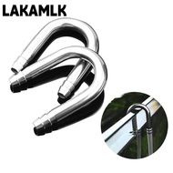 LAKAMLK Air Tube Connector, 4-5mm Tube U Shape Aquarium Airline Connector,  Stainless Steel Diffuser