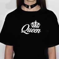 Queen top tees girl korean clothes Punk Breathable University shirt Pop Culture korean clothes women
