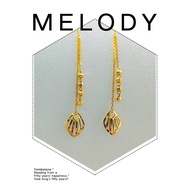 916 Gold Drop Earring / Subang Jarum Emas 916-10H88