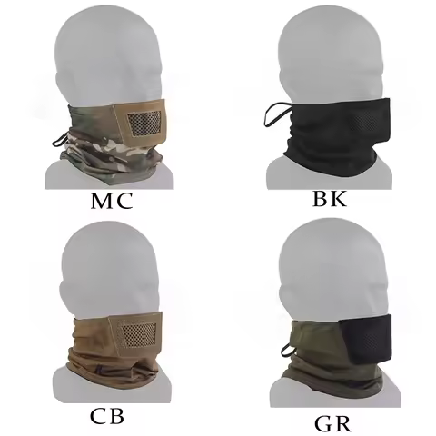 Folding Protective Knight Mask Padded Mesh Breathable Half-face Sport Mask for Party Camping Hunting
