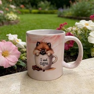 FTV3 Low Price Seckill 3D Color Pattern Animal Cat Panda Ceramic Coffee Mug Tea Cup